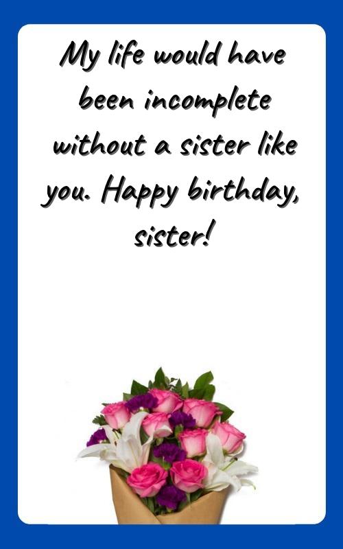 happy birthday to my friend sister